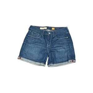 Pilcro and Letterpress Anthropologie Low Rise Fit Stet Jean Shorts Sz 27